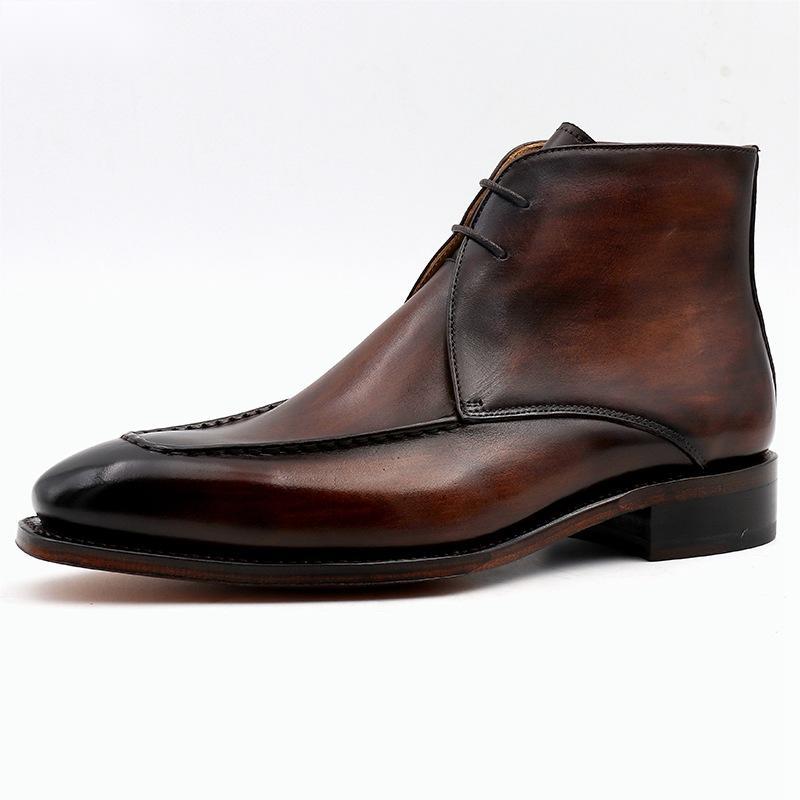 Cowhide Soles Handmade Leather Boots