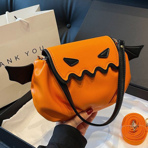 Funny Crossbody Bag Halloween Pumpkin Cartoon