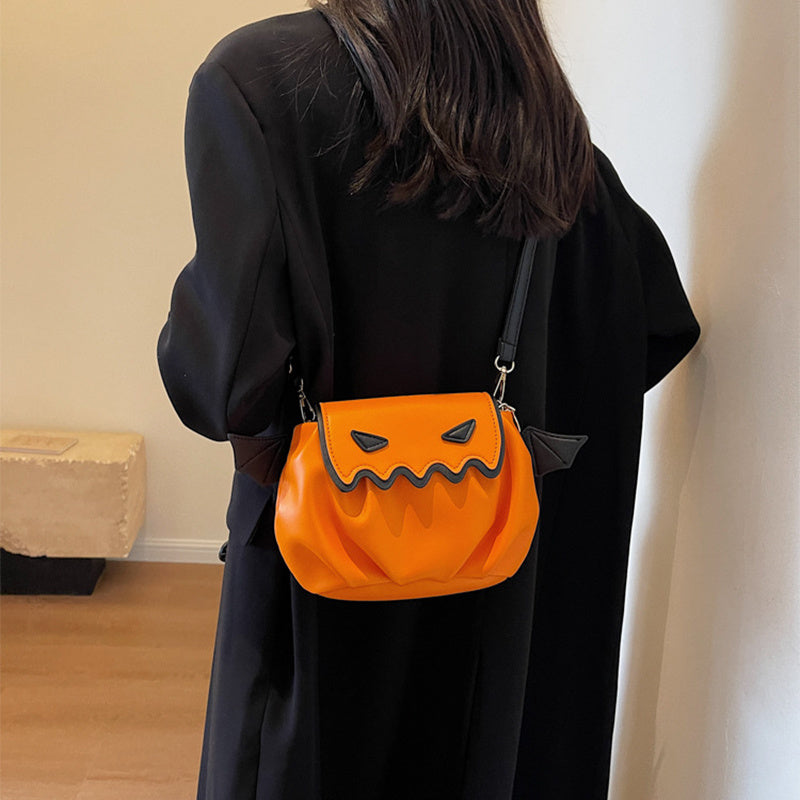 Funny Crossbody Bag Halloween Pumpkin Cartoon