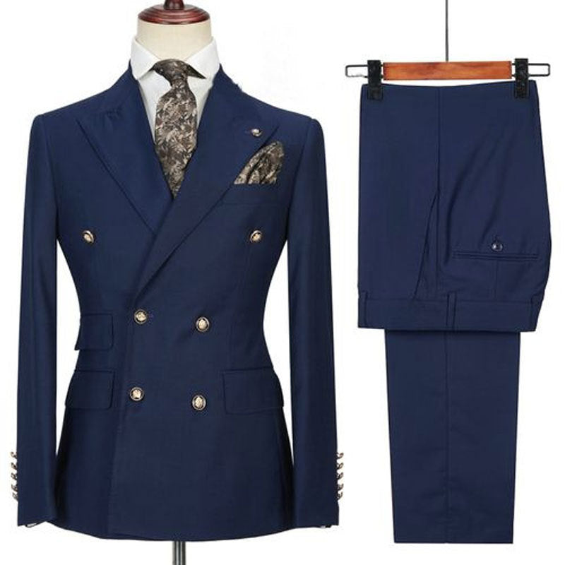 Men's Two-piece Suit Double Breasted