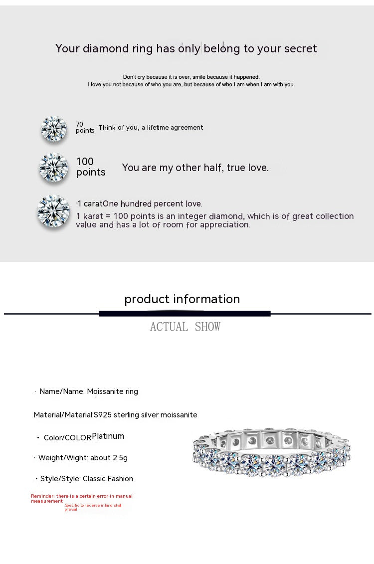 S925 Sterling Silver Moissanite