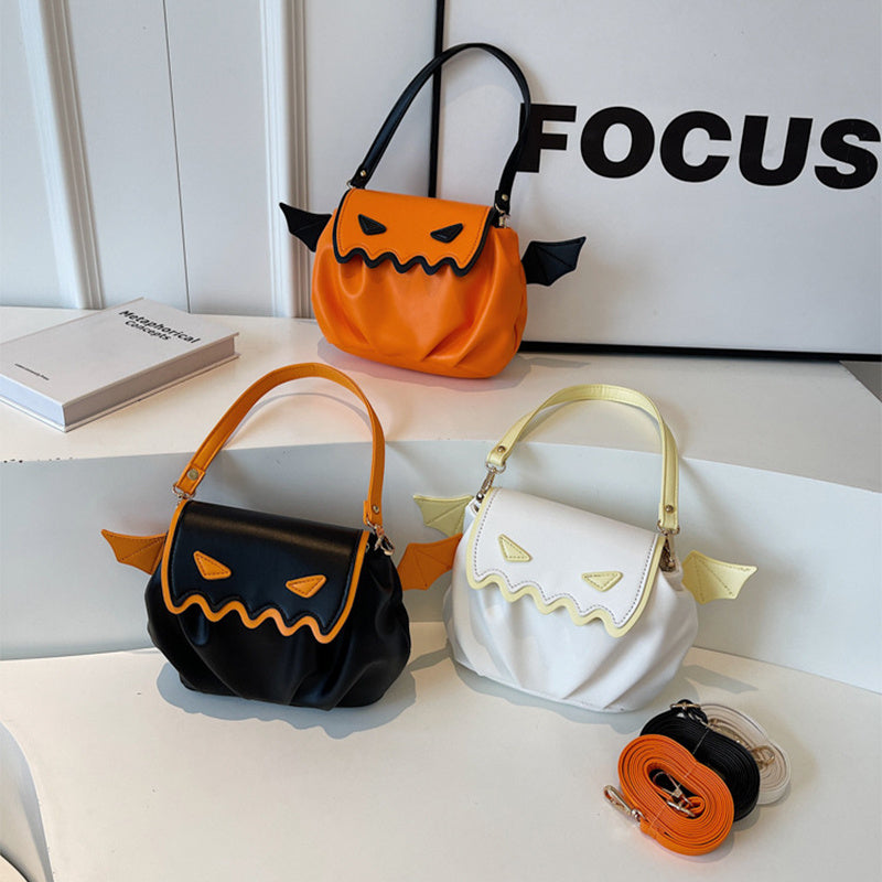 Funny Crossbody Bag Halloween Pumpkin Cartoon