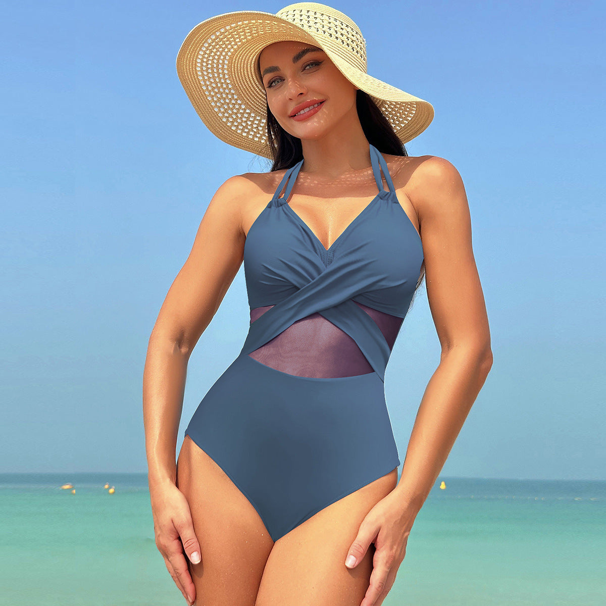 Halter-neck One-piece Swimsuit Summer