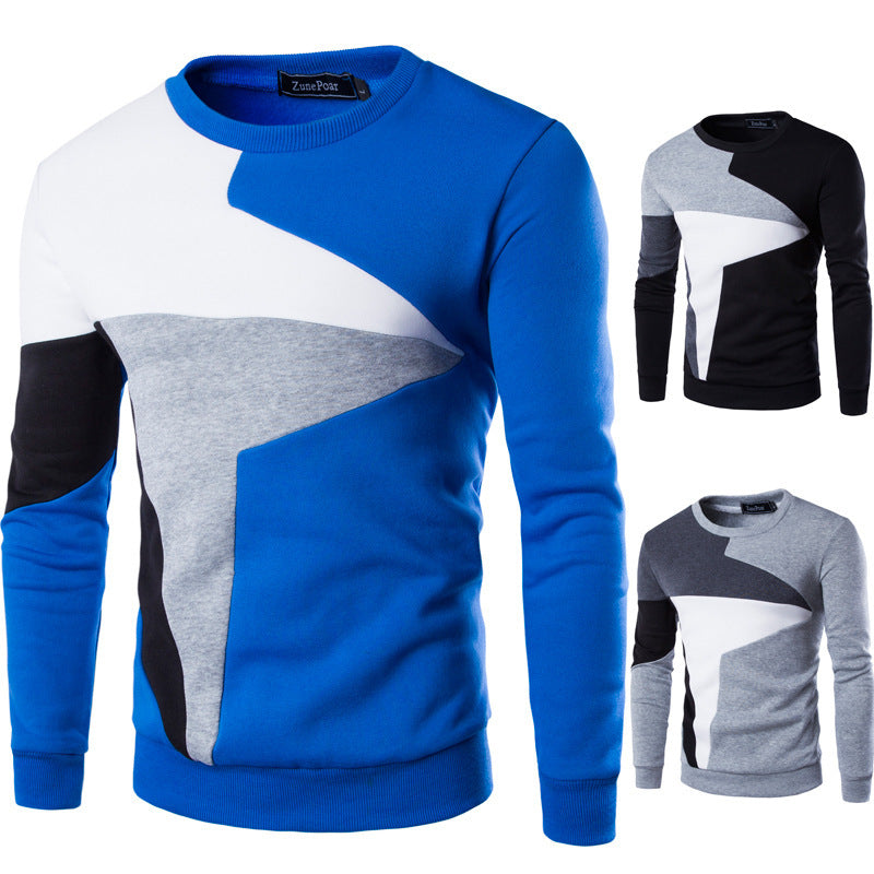 Sweaters Men New Fashion Printed Casual O-Neck Slim Cotton