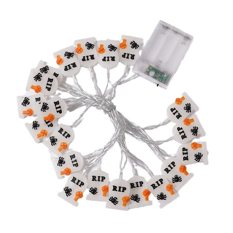 PVC Soft Material Halloween Lighting Chain Pumpkin Ghost Bat