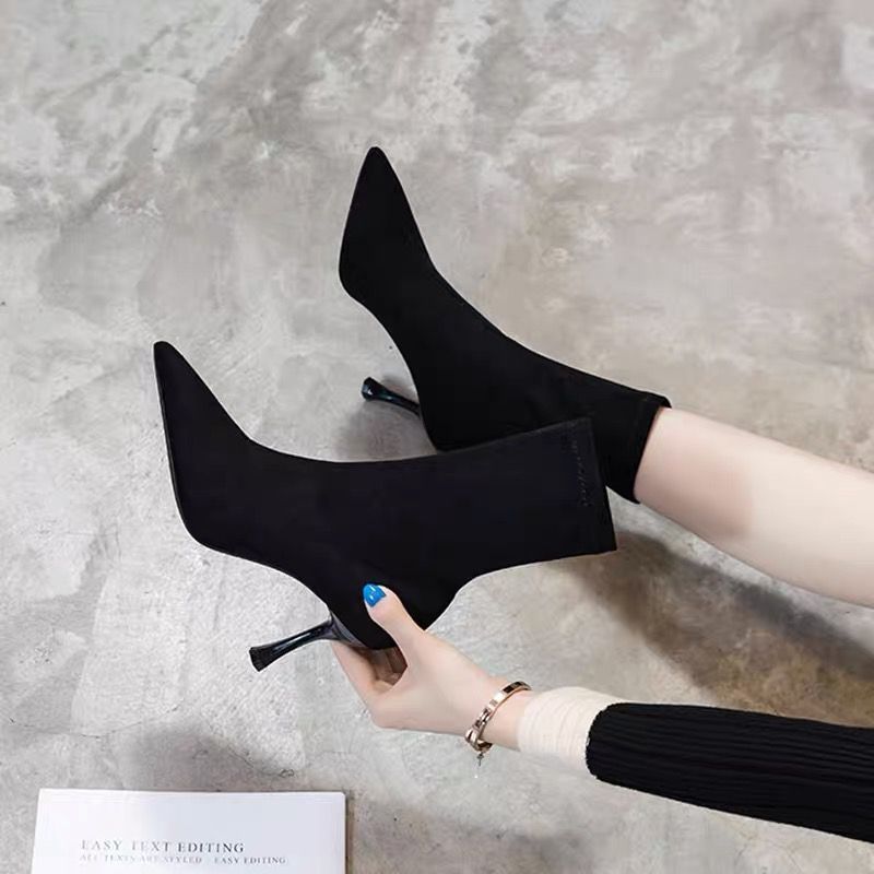 Fashion Suede Pointed Toe Booties