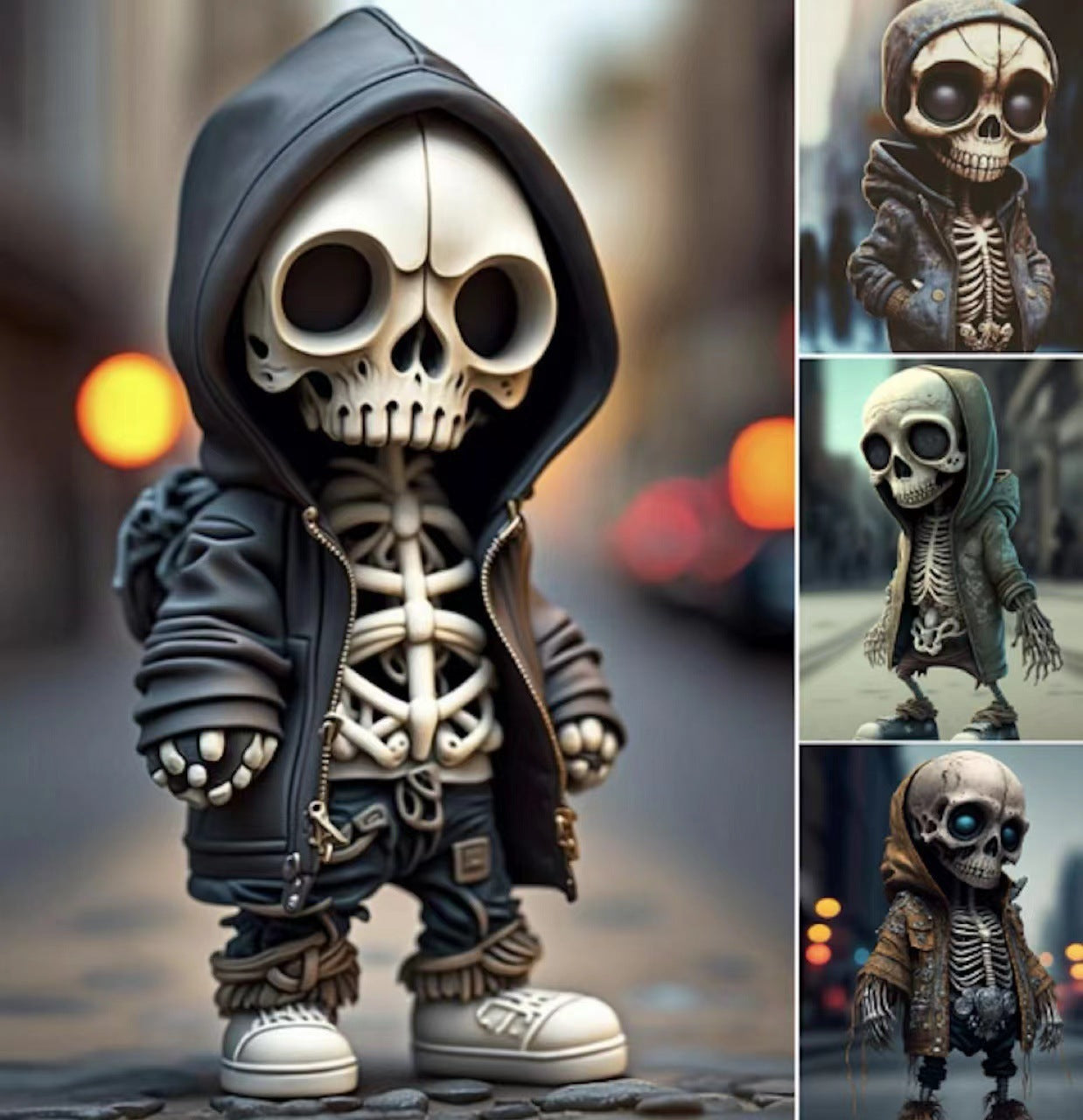 Halloween Cool Skeleton Figurines