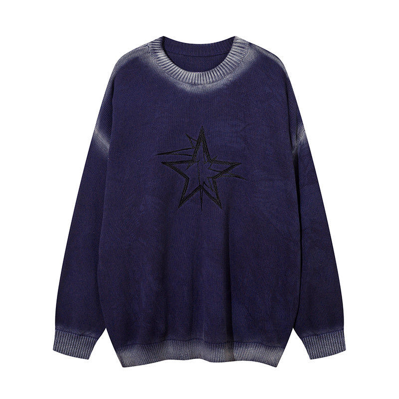 5-pointed Star Embroidered