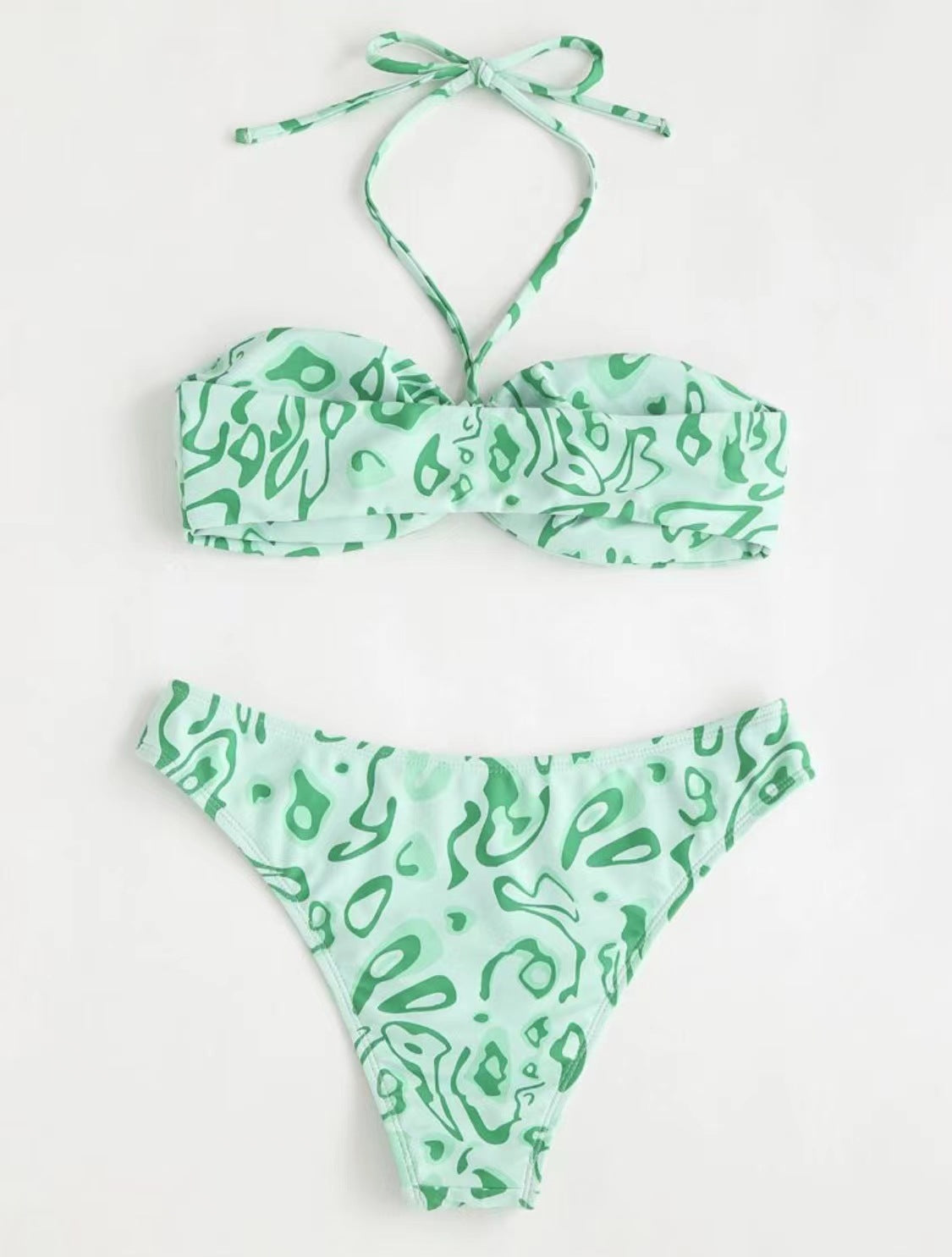 Bandeau Bikini Sexy Split Swimsuit