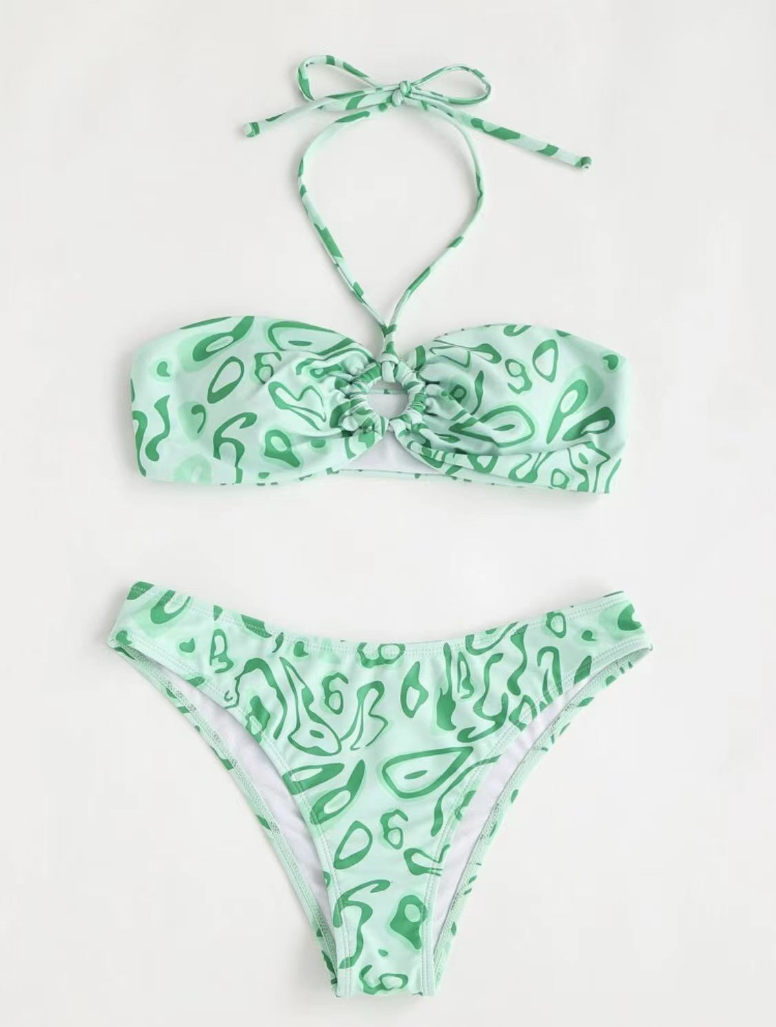 Bandeau Bikini Sexy Split Swimsuit