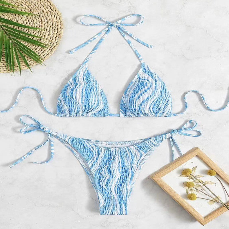 Three-point Bikini Sexy Suit Lace-up Swimsuit