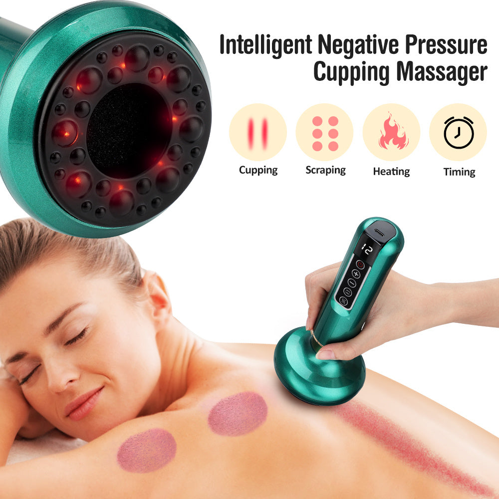 Electric Vacuum Cupping Massager For Body Anti-Cellulite Suction