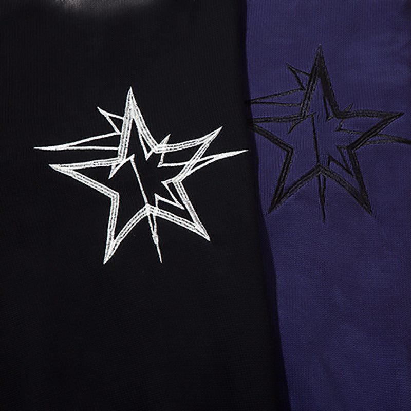 5-pointed Star Embroidered