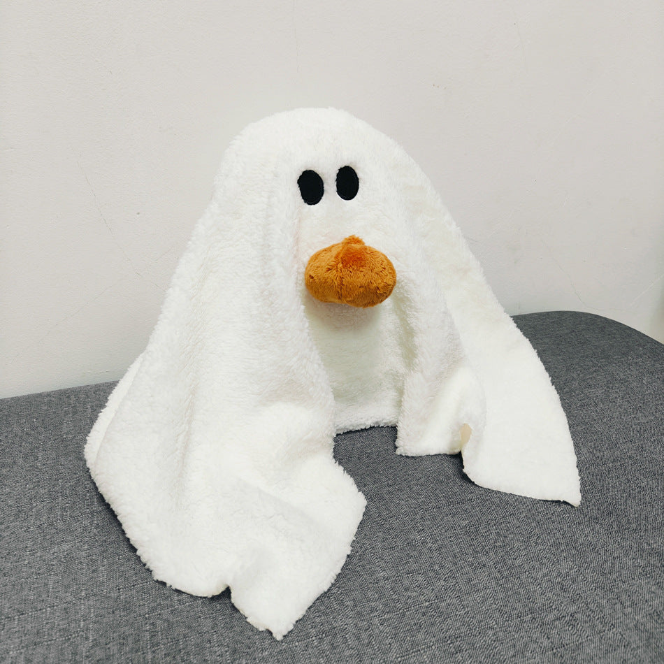 New Gus The Ghost With Pumpkin Pillow Halloween