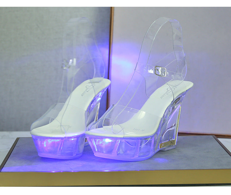 Fashionable Crystal Bottom Luminous