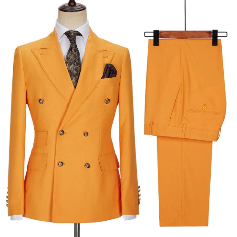 Men's Two-piece Suit Double Breasted