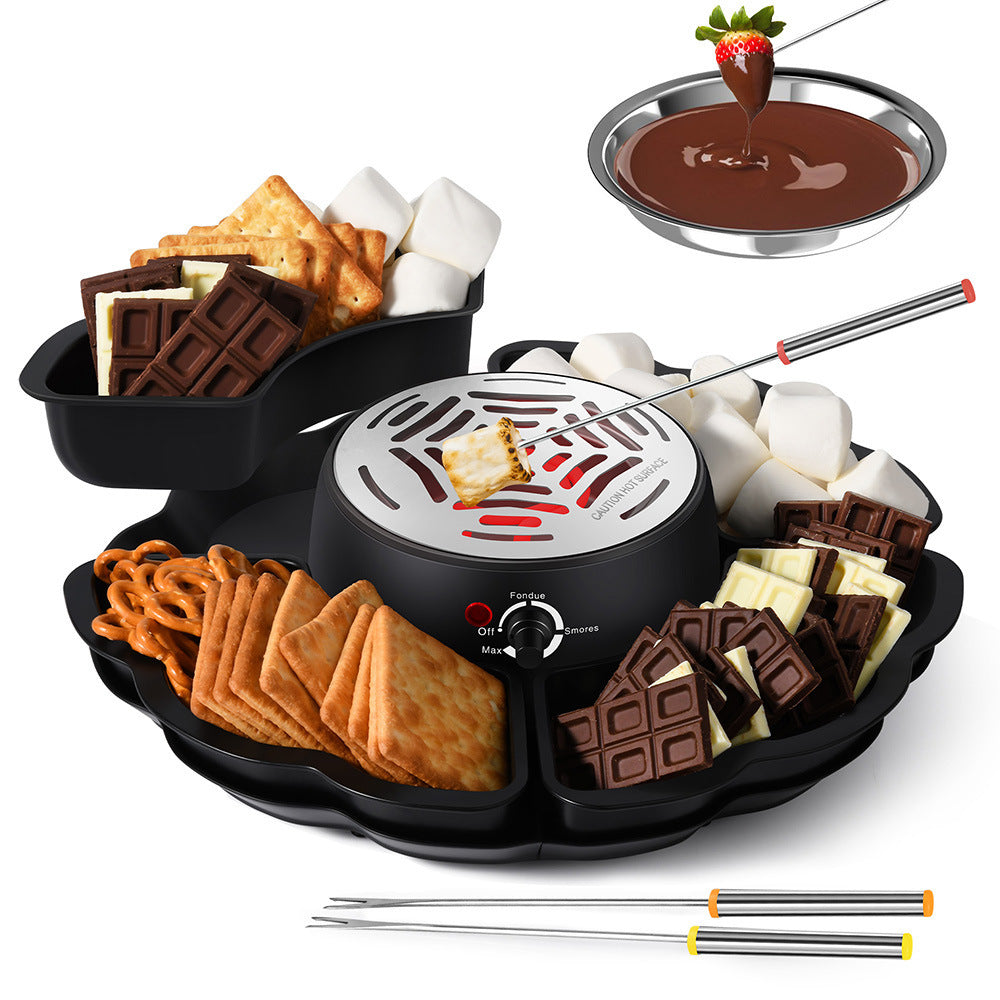 Chocolate Cheese Melted Electric Chafing Dish Baked Cotton Candy Making Machines