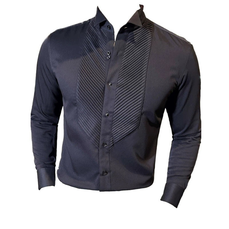 Performance Shirt Slim-fit Men's Wedding Dress Banquet